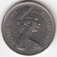 Великобритания 5 новых пенсов 1975 год