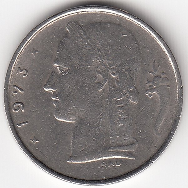Бельгия (Belgie) 1 франк 1973 год