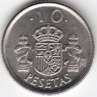 Испания 10 песет 1992 год