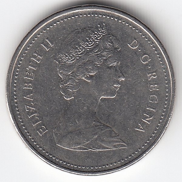Канада 5 центов 1984 год