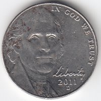 США 5 центов 2011 год (D)