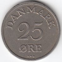 Дания 25 эре 1951 год