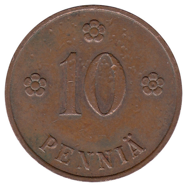 Финляндия 10 пенни 1936 год