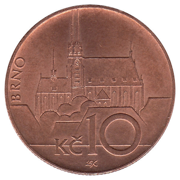 Чехия 10 крон 2004 год (UNC)