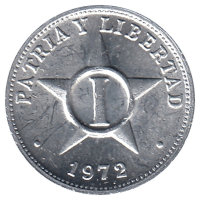 Куба 1 сентаво 1972 год