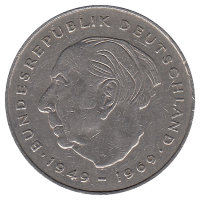 ФРГ 2 марки 1977 год (F)