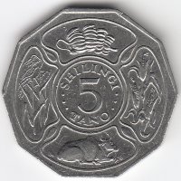 Танзания 5 шиллингов 1987 год