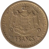 Монако 2 франка 1945 год