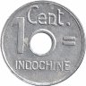 Французский Индокитай 1 сантим 1943 год