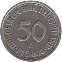 ФРГ 50 пфеннигов 1982 год (G)