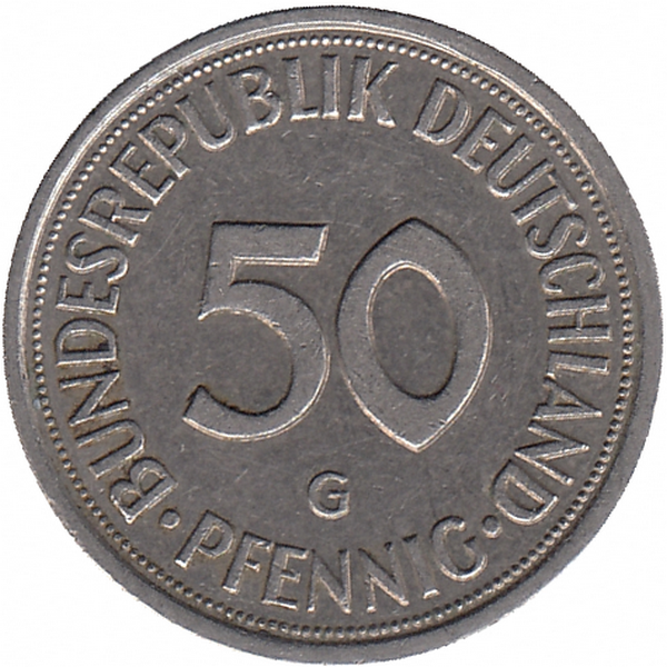 ФРГ 50 пфеннигов 1982 год (G)
