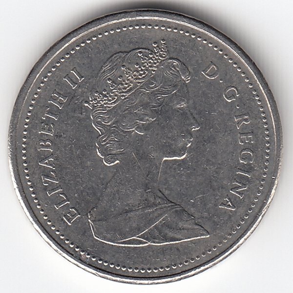 Канада 5 центов 1988 год