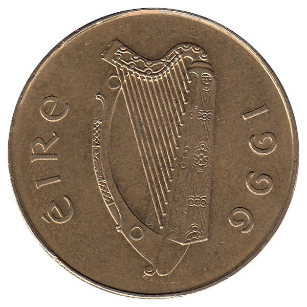 Ирландия 20 пенсов 1996 год (XF-UNC)