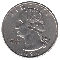 США 25 центов 1996 год (Р)