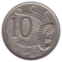Австралия 10 центов 1975 год