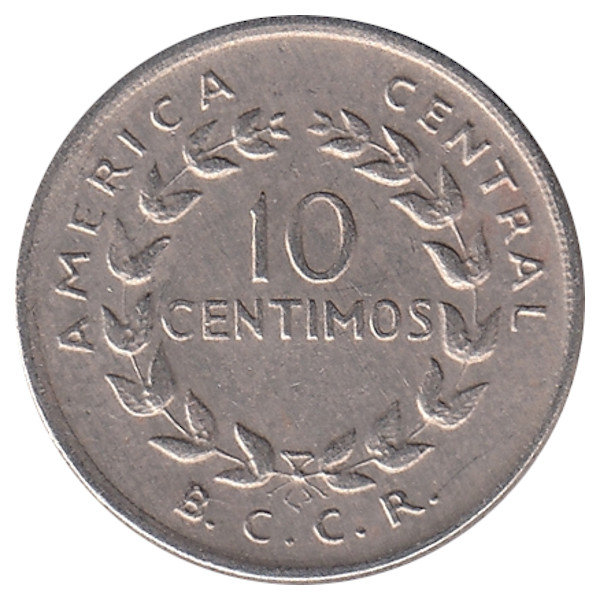 Коста-Рика 10 сентимо 1969 год