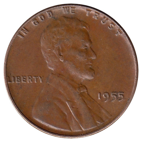 США  1 цент  1955 год