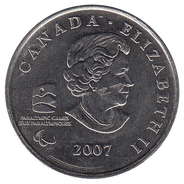 Канада 25 центов 2007 год