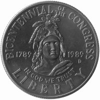 США 1/2 доллара 1989 год (D) BU