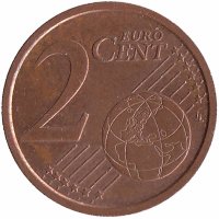 Италия 2 евроцента 2009 год