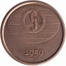Финляндия памятный жетон банка 1959 год Снелльман (тип I)