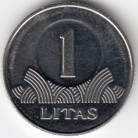 Литва 1 лит 2008 год (UNC)