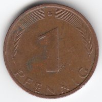 ФРГ 1 пфенниг 1971 год (G)