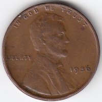США 1 цент 1936 год