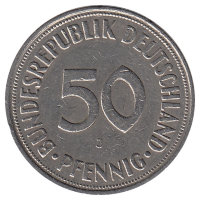 ФРГ 50 пфеннигов 1967 год (J)
