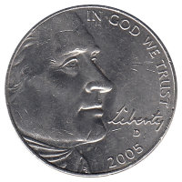 США  5 центов  2005 год (D)