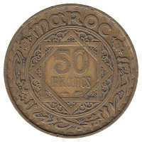 Марокко 50 франков 1952 год