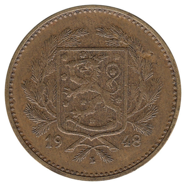 Финляндия 5 марок 1948 год