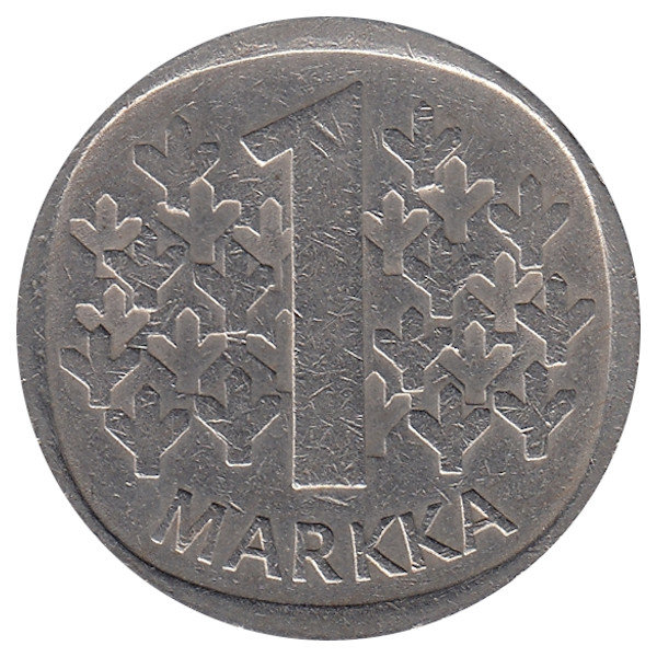 Финляндия 1 марка 1977 год