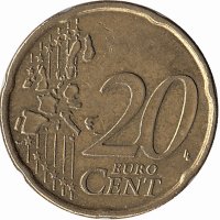 Финляндия 20 евроцентов 1999 год