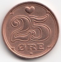 Дания 25 эре 2003 год