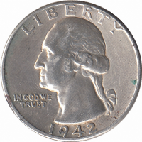 США 25 центов 1942 год