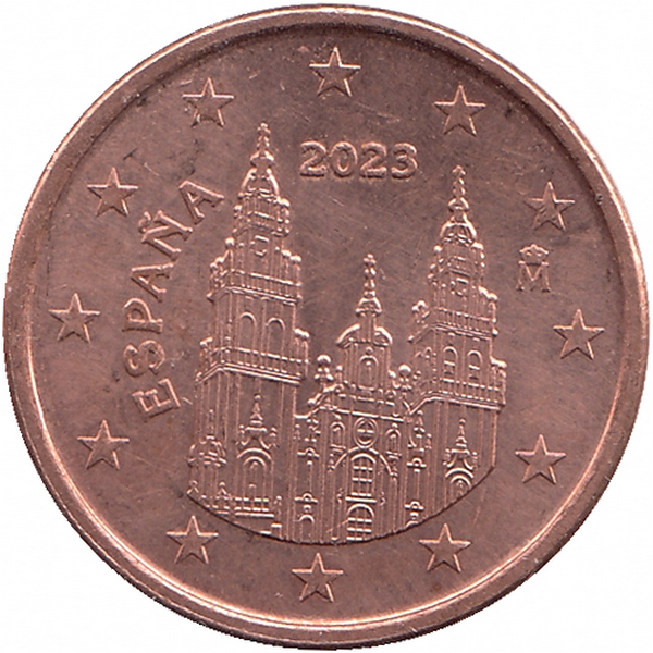 Испания 5 евроцентов 2023 год