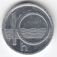 Чехия 10 геллеров 1993 год