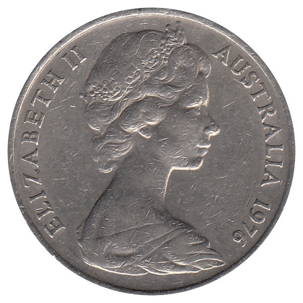Австралия 20 центов 1976 год
