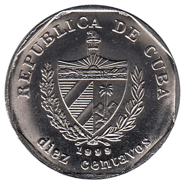 Куба 10 сентаво 1999 год