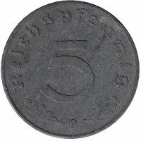 Германия (Третий Рейх) 5 рейхспфеннигов 1941 год (B)