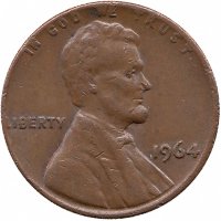 США 1 цент 1964 год