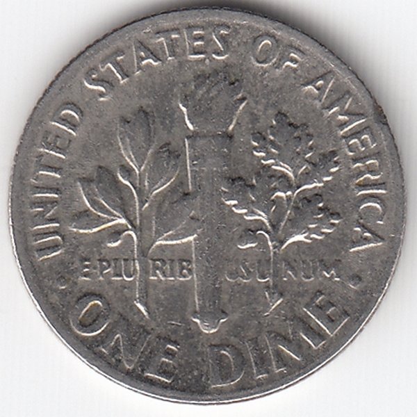 США 10 центов 1976 год 
