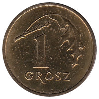 Польша 1 грош 2002 год