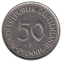 ФРГ 50 пфеннигов 1984 год (F)