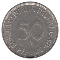 ФРГ 50 пфеннигов 1971 год (D)