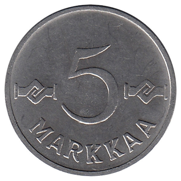 Финляндия 5 марок 1961 год 