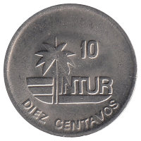 Куба 10 сентаво 1989 год (не магнетик)