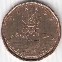 Канада 1 доллар 2004 год