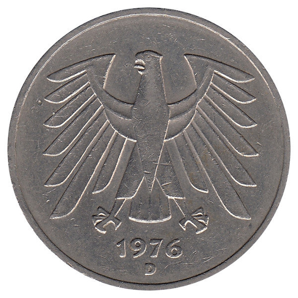 ФРГ 5 марок 1976 год (D)